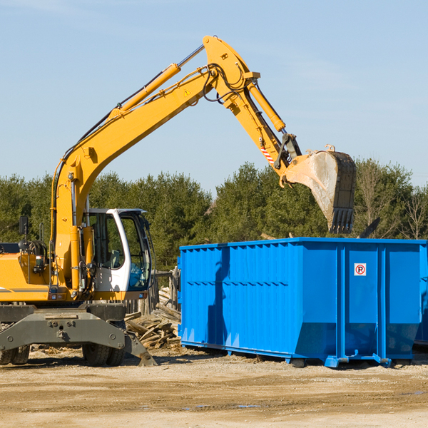 what size residential dumpster rentals are available in New Oxford Pennsylvania